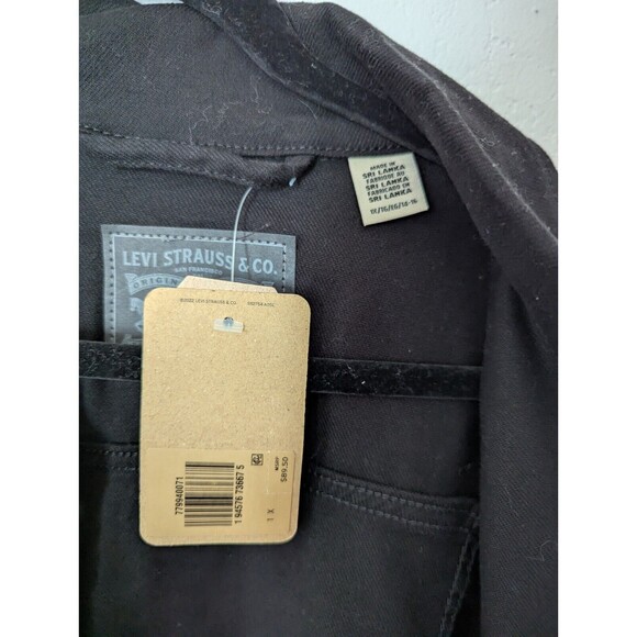 Levi's Women's Original Trucker Jacket, Black and Black Size 1X New - Picture 5 of 8